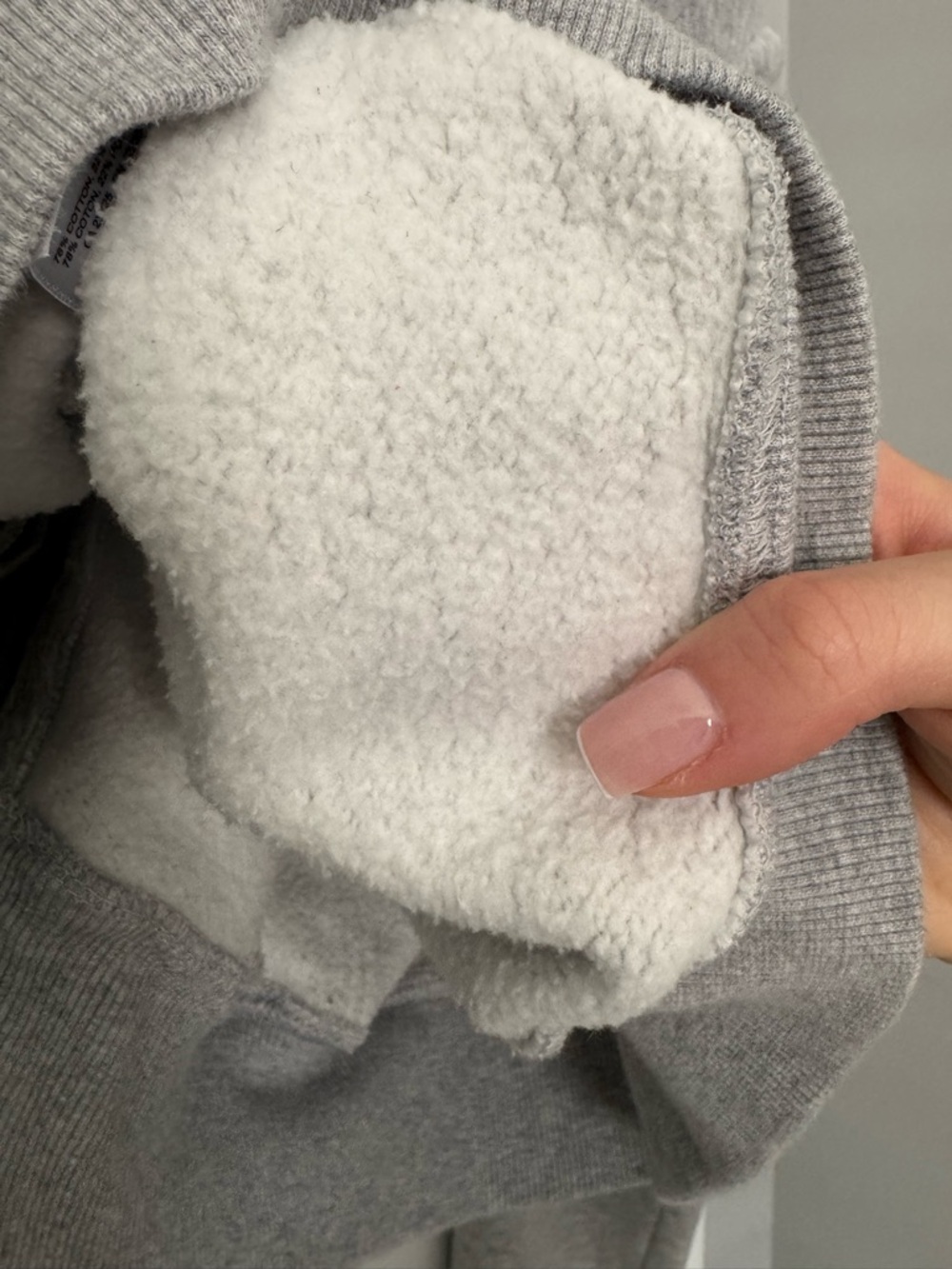 TNA Cozy Fleece Boyfriend Pullover - Heather Gray - Picture 9 of 9